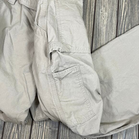 Carhartt B151 Tan Carpenter Pants Loose Original Fit 42x30 Workwear Farm Outdoor - Picture 5 of 7
